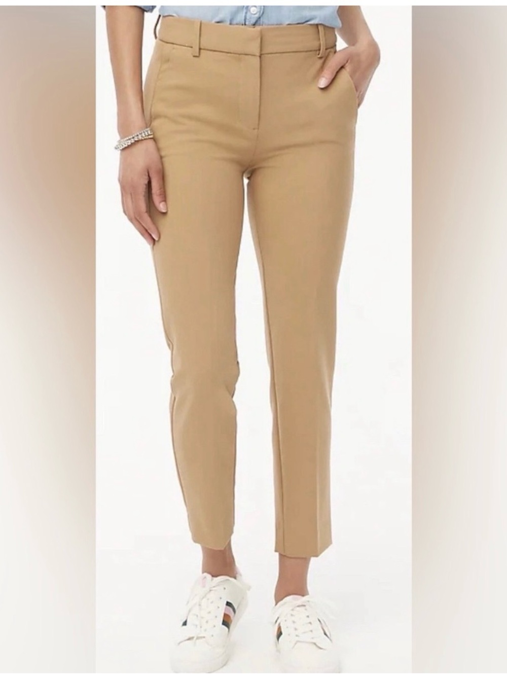 J. Crew Ruby Crop Pant in Camel